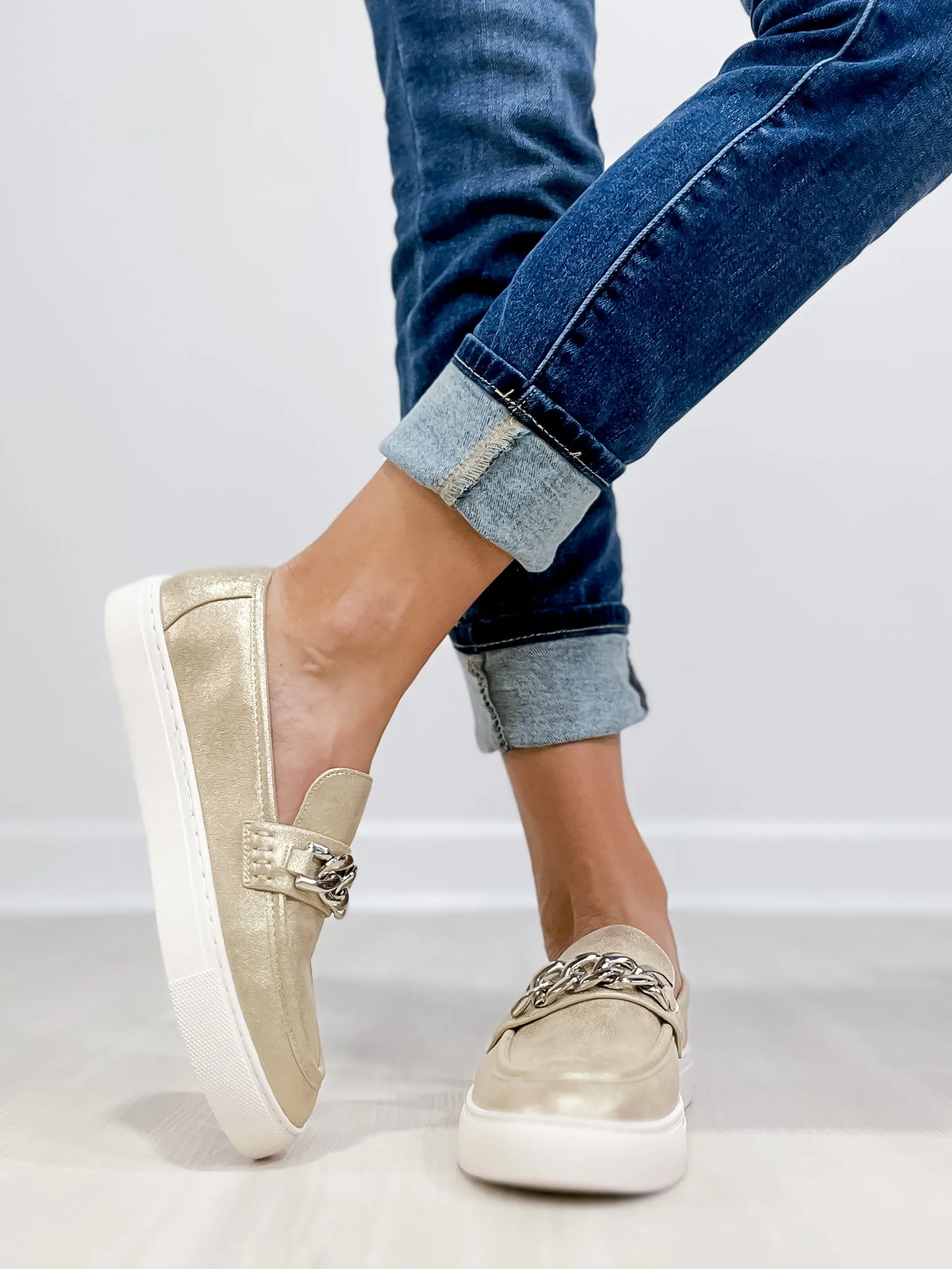 Corkys Chain Reaction Loafers in GOLD