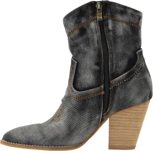 Corkys Footwear Friends In Low Places 3.5-Inch Heel Booties Memory Foam Insoles, Full Inside Zip, Western-Inspired Design, Chic Day-to-Night Wear