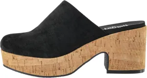 Corkys Footwear Watch Your Back 2.5-Inch Heeled Clogs Black Memory Foam Insoles for All-Day Comfort Closed Toe Design Fall Fashion Essential