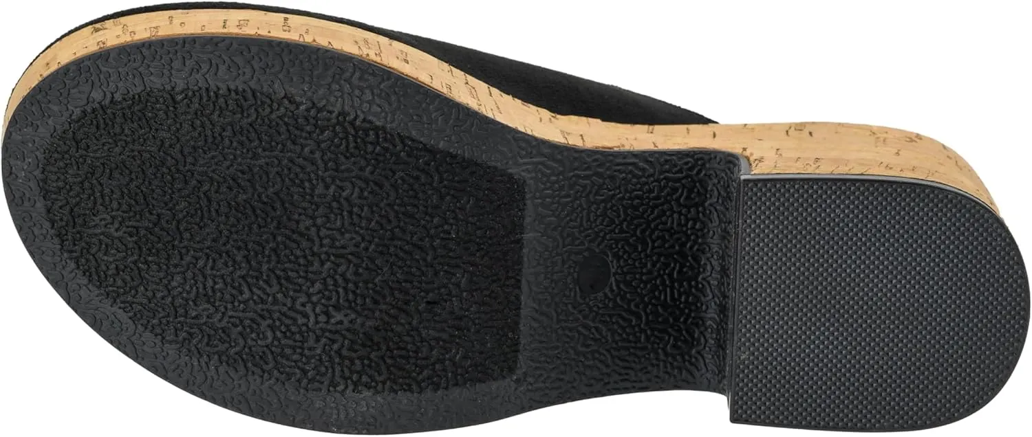 Corkys Footwear Watch Your Back 2.5-Inch Heeled Clogs Black Memory Foam Insoles for All-Day Comfort Closed Toe Design Fall Fashion Essential