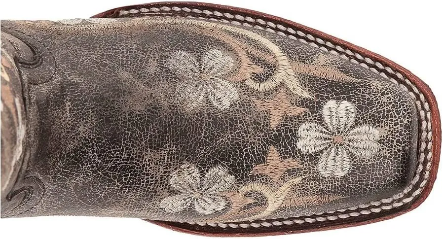 Corral Circle G Women's Honey Cowhide Cowgirl Boot Square Toe Honey