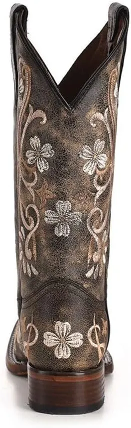 Corral Circle G Women's Honey Cowhide Cowgirl Boot Square Toe Honey