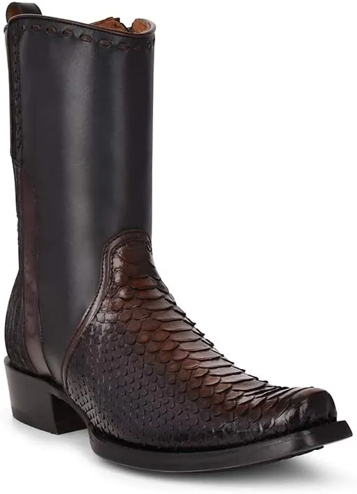 Cuadra Men's Boot in Genuine Python Leather and Bovine Leather