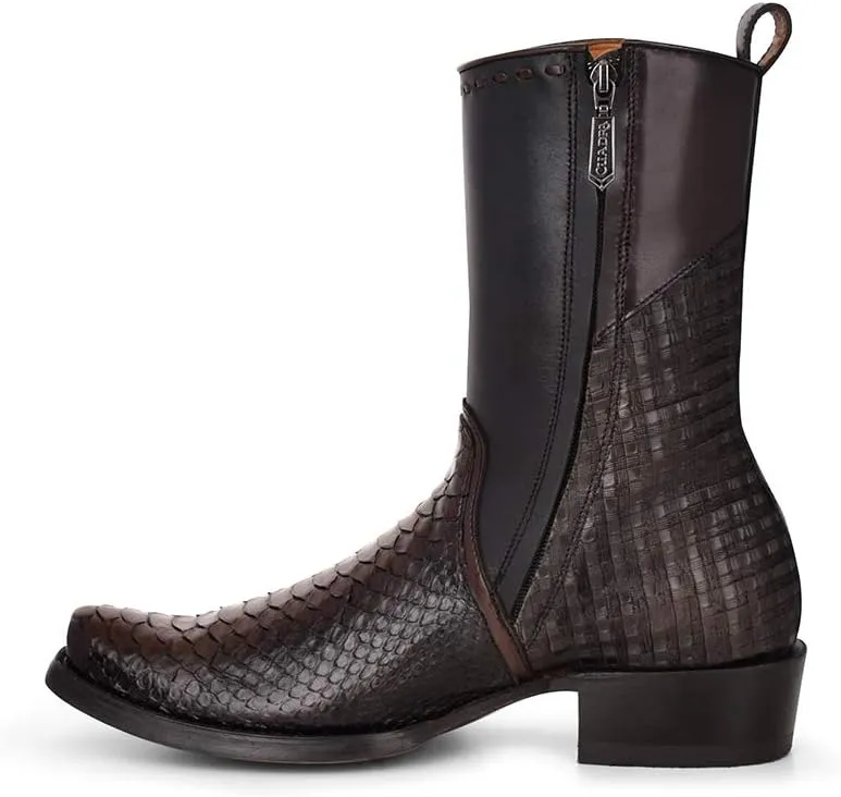 Cuadra Men's Boot in Genuine Python Leather and Bovine Leather