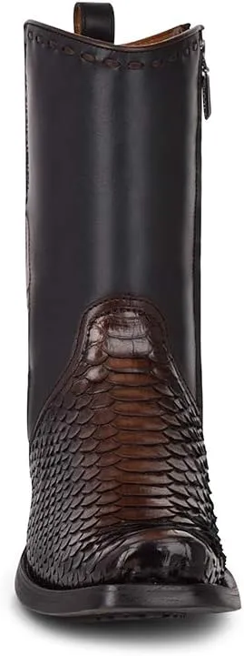 Cuadra Men's Boot in Genuine Python Leather and Bovine Leather