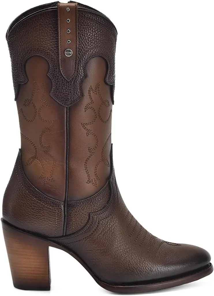 Cuadra Women's Bootie in Genuine Leather Brown 4V00RS