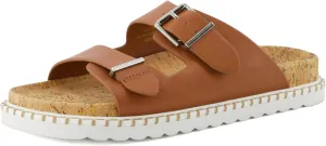 CUSHIONAIRE Women's Charming Cork footbed Sandal with  Comfort