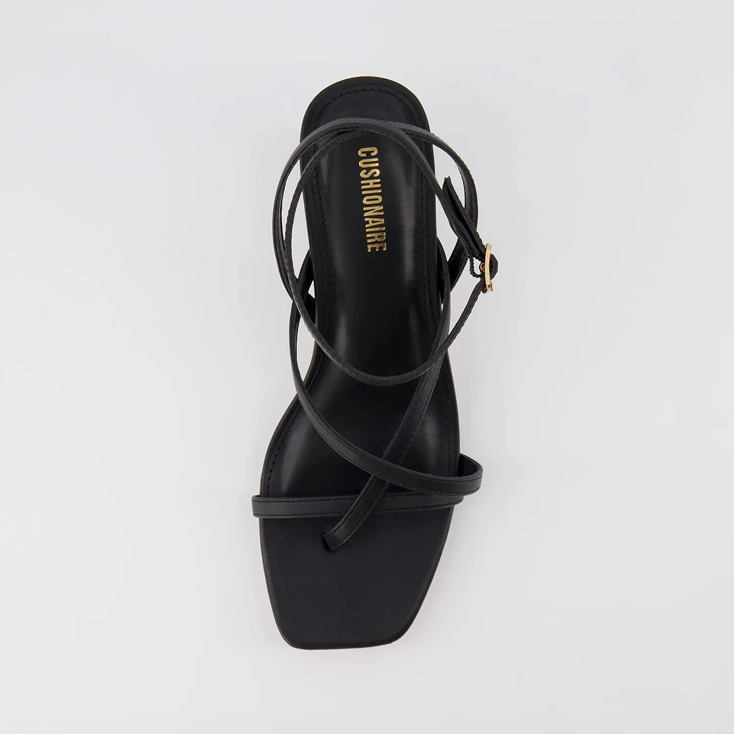 CUSHIONAIRE Women's Kitten heel sandal  Memory Foam and Wide Widths Available