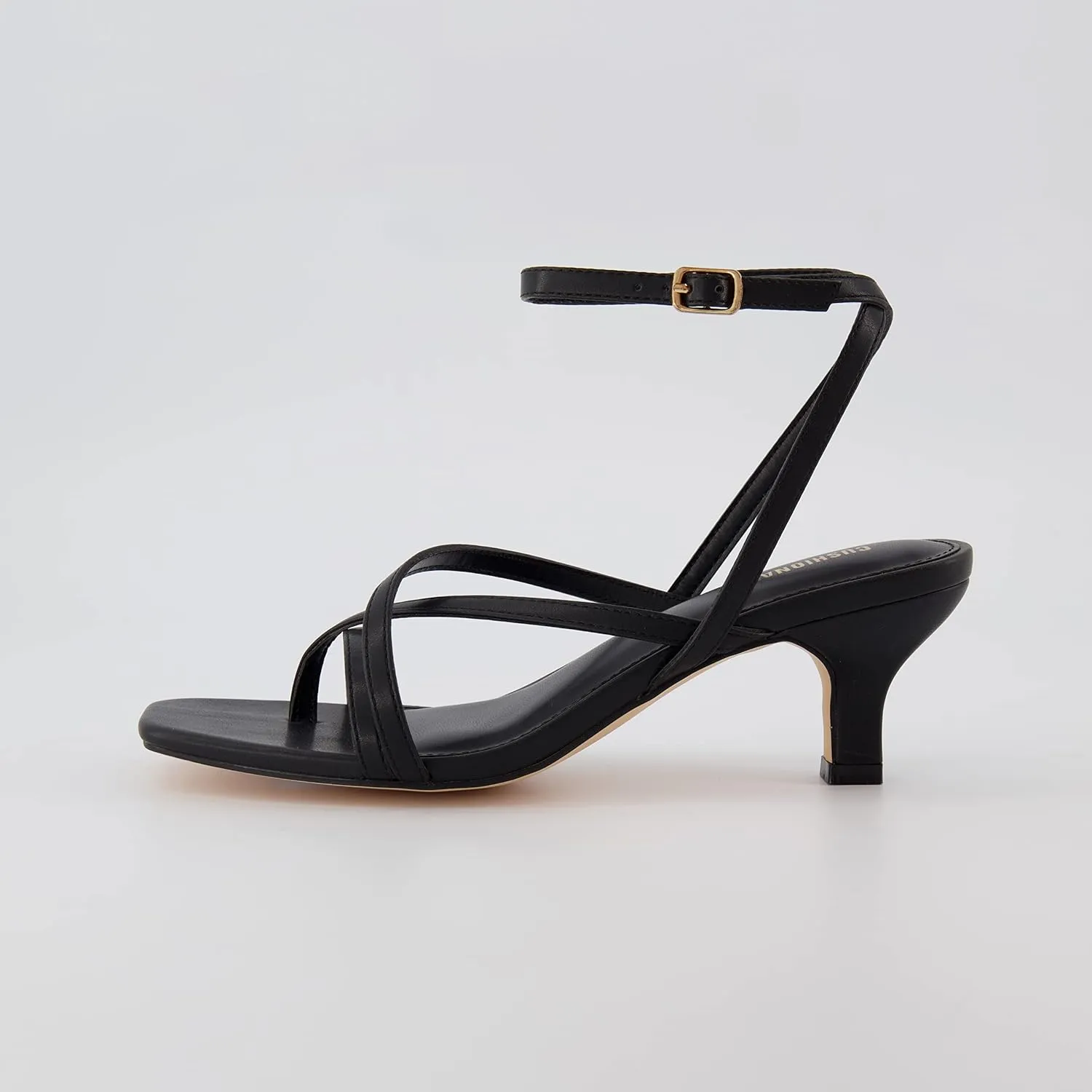 CUSHIONAIRE Women's Kitten heel sandal  Memory Foam and Wide Widths Available