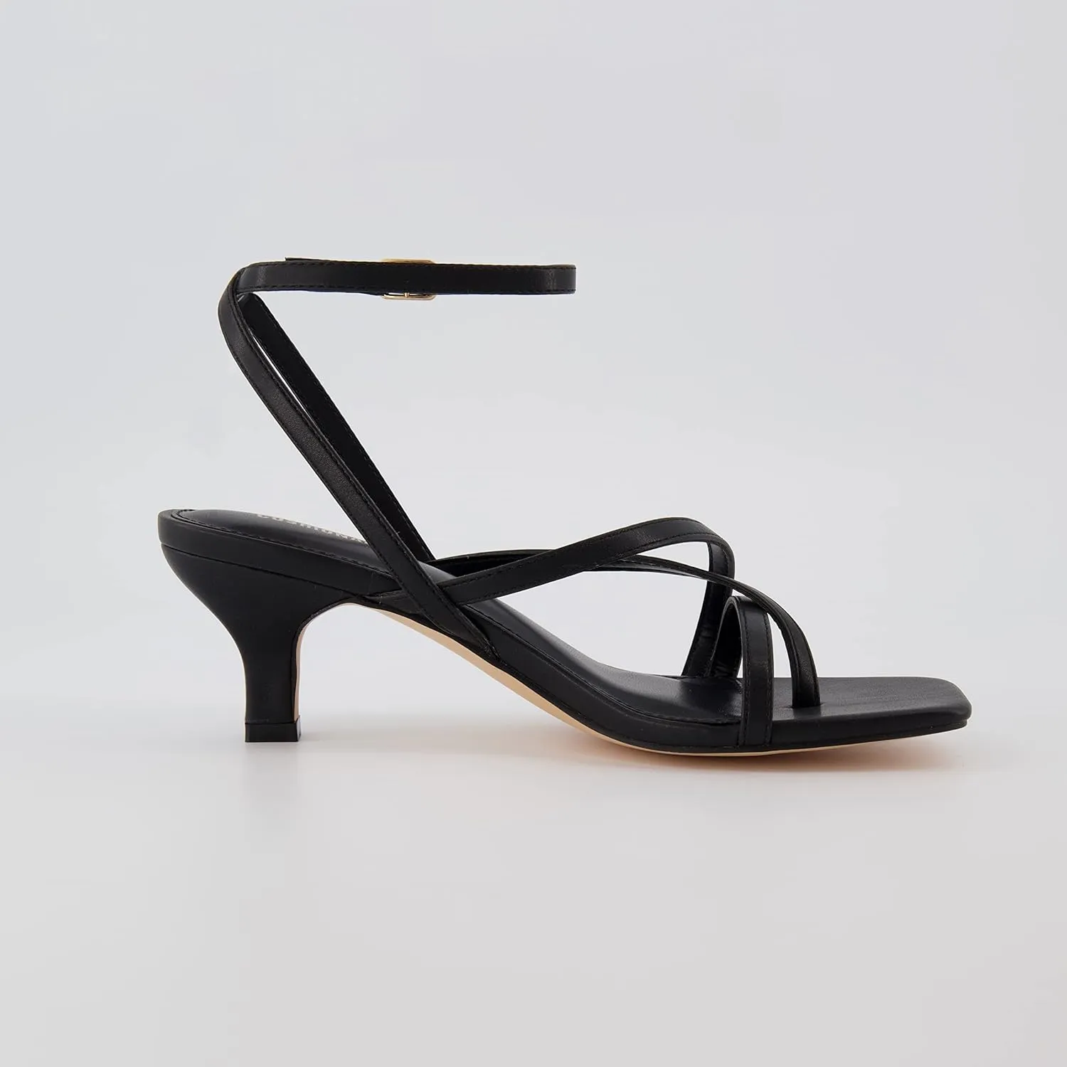 CUSHIONAIRE Women's Kitten heel sandal  Memory Foam and Wide Widths Available