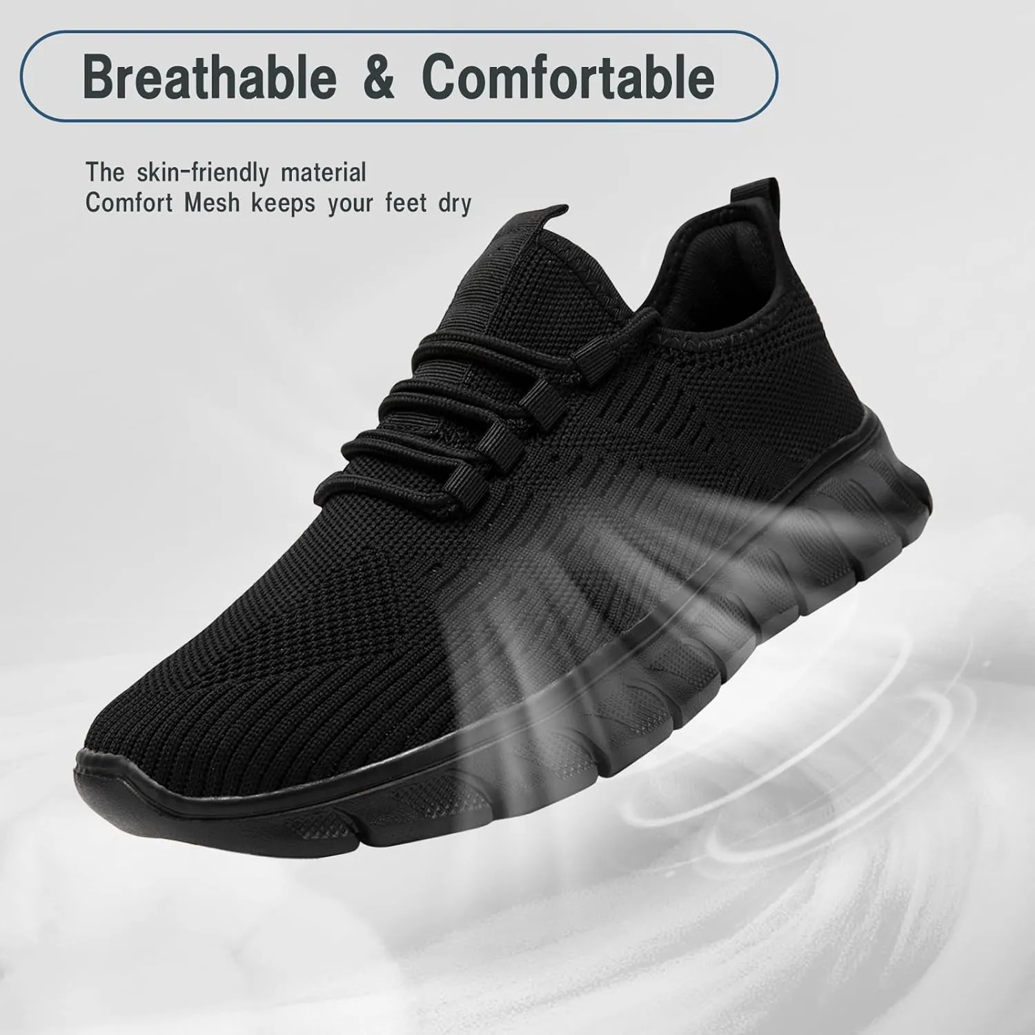 Damyuan Women's Grey Running Shoes, Mesh Tennis Sneakers, Slip On, Comfortable, Athletic, Gym, Summer, Casual, Workout Shoes