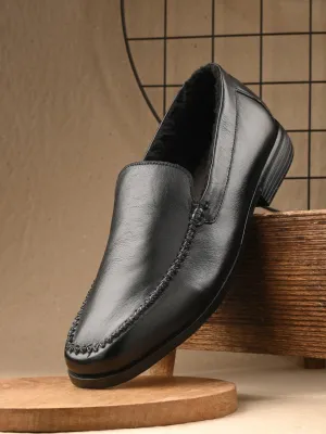 Dante Black Formal Slip-on Shoes For Men