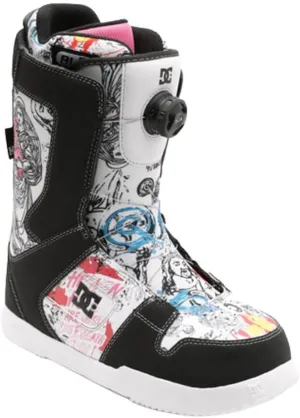 DC Shoes Men's AW Phase BOA Snowboard Boots - White/Black Print | 12