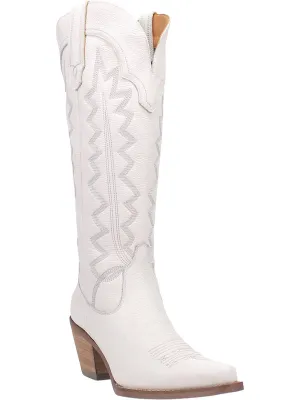 Dingo White High Cotton Boot