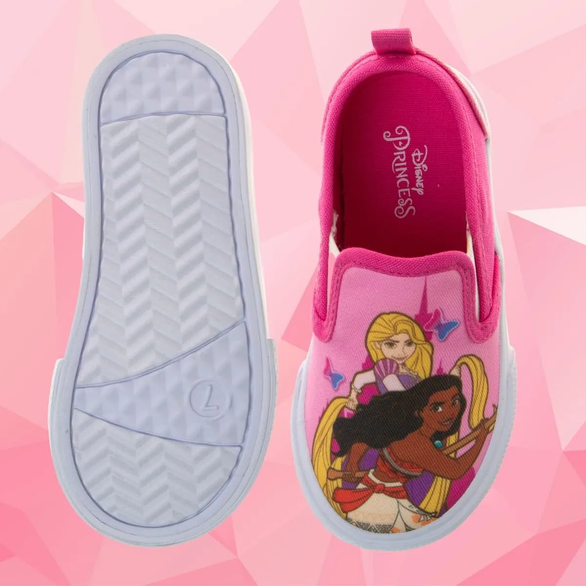 Disney Minnie Mouse, Elsa Frozen, Snow White Princess Shoes for Girls Toddler Kids Character Loafer Low top Slip-on Casual Tennis Canvas Sneakers