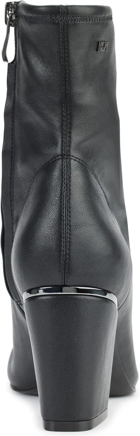DKNY Women's Cavale Evening Fashion Bootie with Block Heel Boot