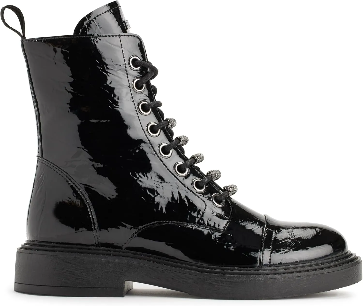 DKNY Women's Maylaya Lace Up Combat Boot