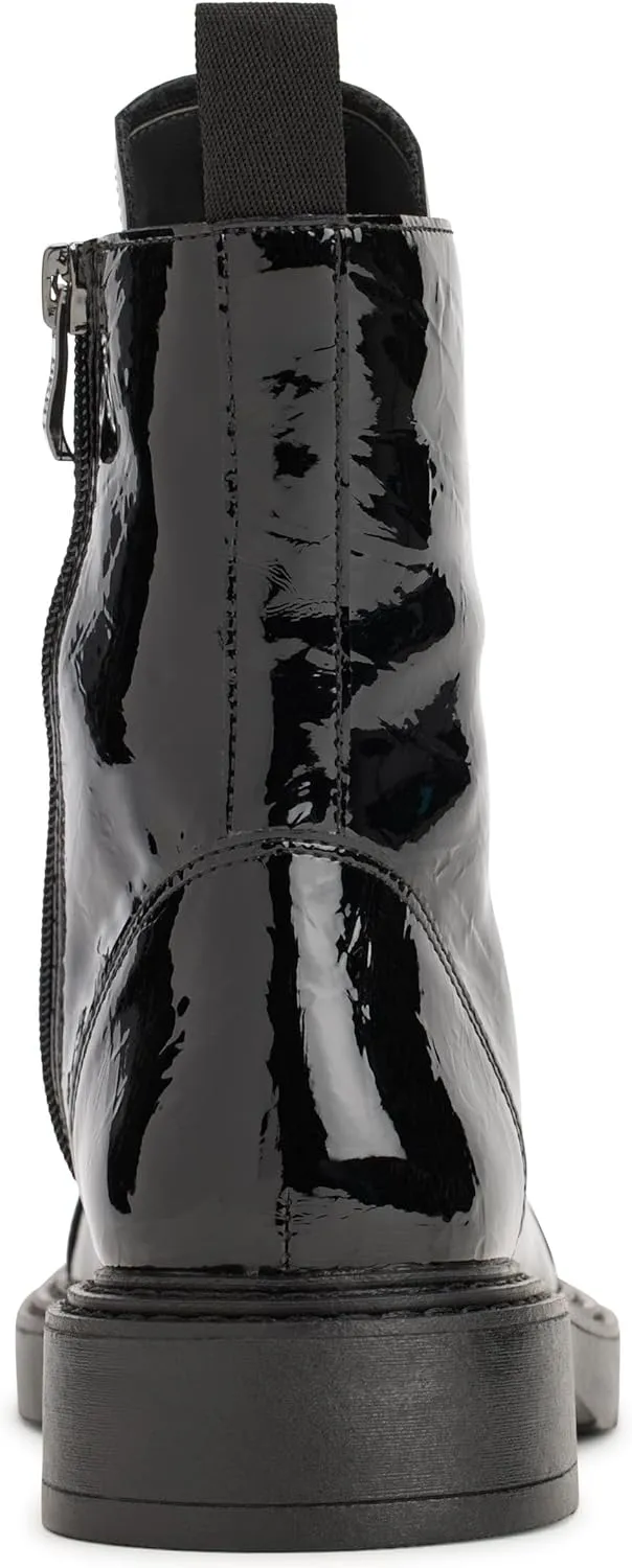 DKNY Women's Maylaya Lace Up Combat Boot