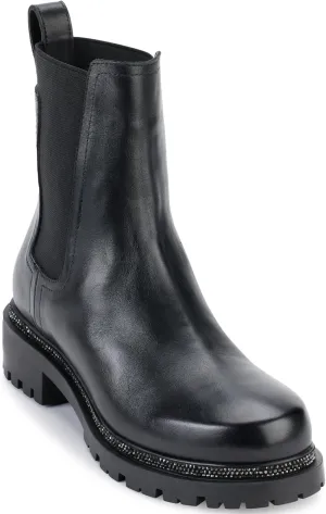 DKNY Women's Smooth Lug Sole Leather Boot Fashion