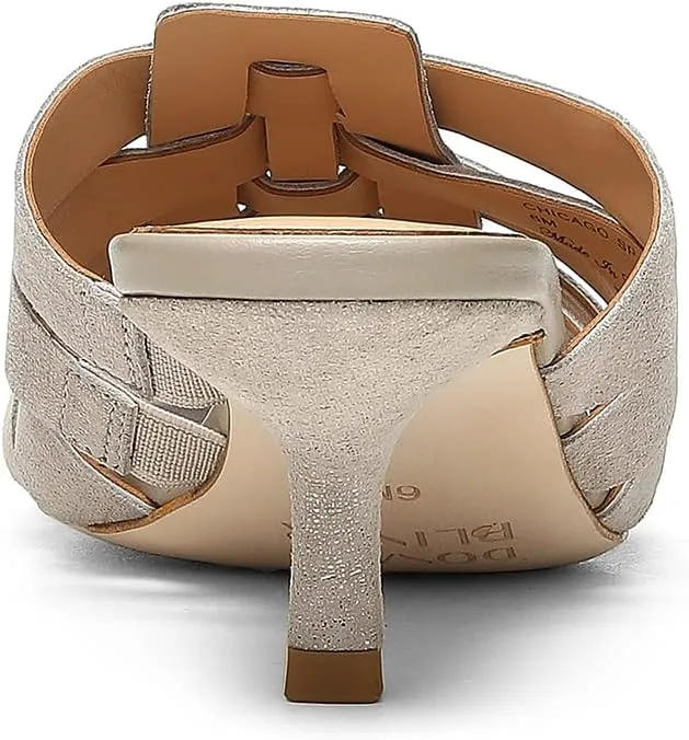Donald Pliner Women's Chicago Distressed Metallic Mule