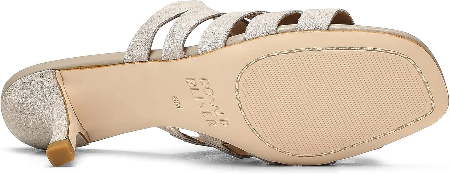 Donald Pliner Women's Chicago Distressed Metallic Mule