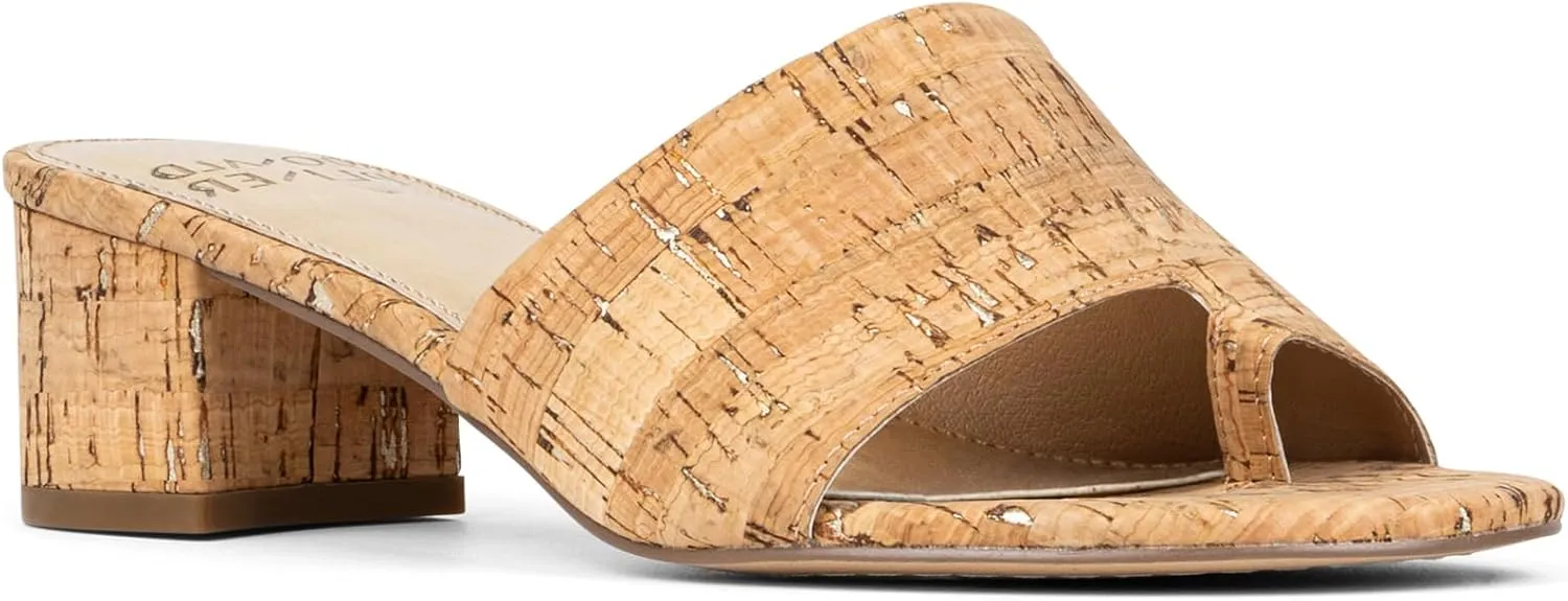 Donald Pliner Women's Naia Sparkle Cork Heeled Sandal