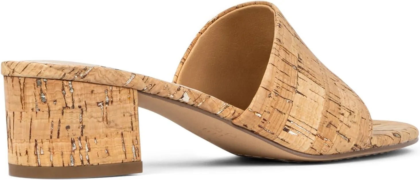 Donald Pliner Women's Naia Sparkle Cork Heeled Sandal