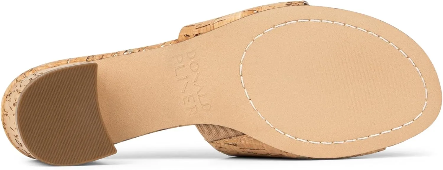Donald Pliner Women's Naia Sparkle Cork Heeled Sandal