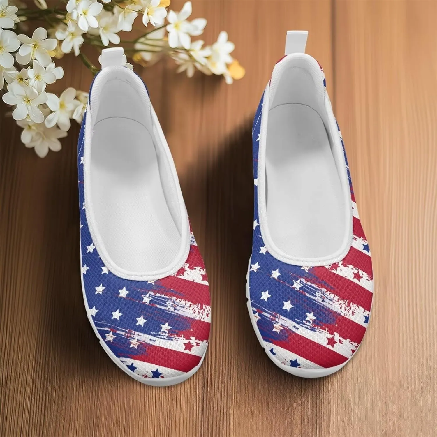 Doojoayie Womens Slip On Loafers with Arch Support Flat Shoes for Work Comfortable