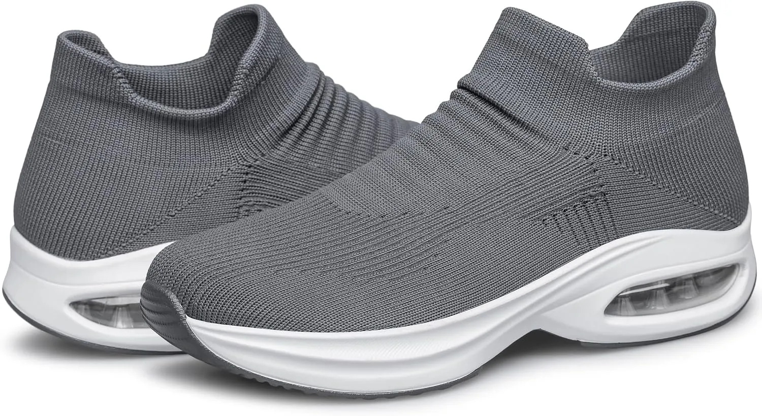 DOUSSPRT Womens Walking Shoes Sock Casual Ladies Fashion Sneakers Comfortable Slip On Air Cushion Platform