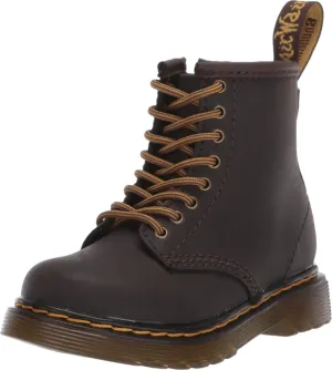 Dr. Martens 1460 Lace Up Fashion Boot (Toddler) Dark Brown Wildhorse Lamper 7 UK (US 8 Toddler) M