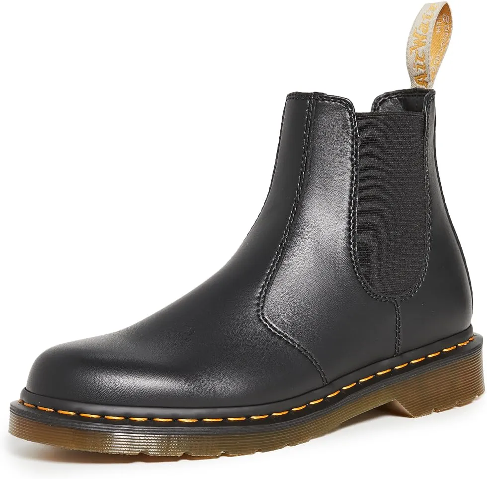 Dr. Martens Men's 2976 Felix Rub Off Chelsea Boot, black, 12 Men/13 women US