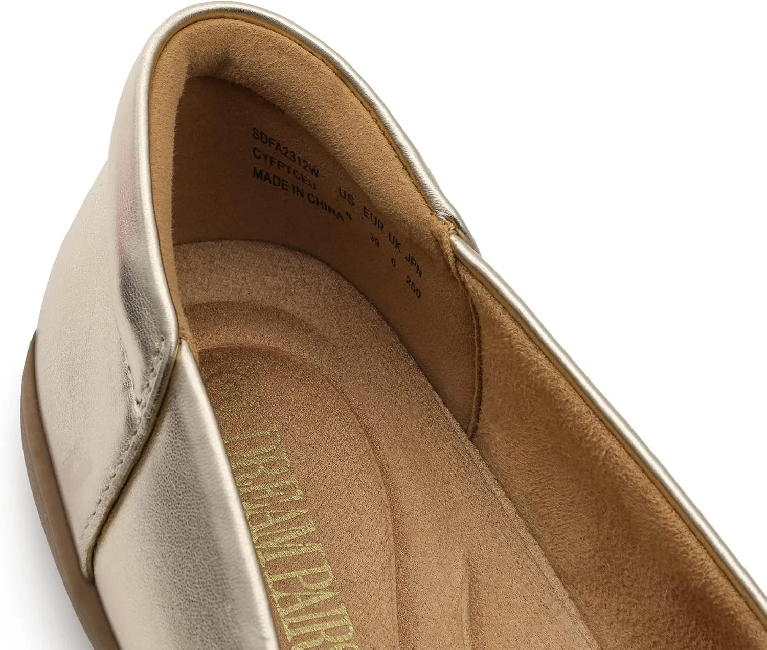 DREAM PAIRS Women’s Comfortable Ballet Dressy Work Flats, Round Toe Slip on Office Shoes