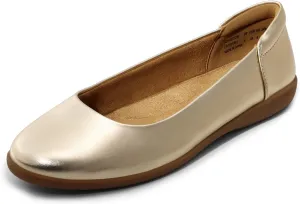 DREAM PAIRS Women’s Comfortable Ballet Dressy Work Flats, Round Toe Slip on Office Shoes