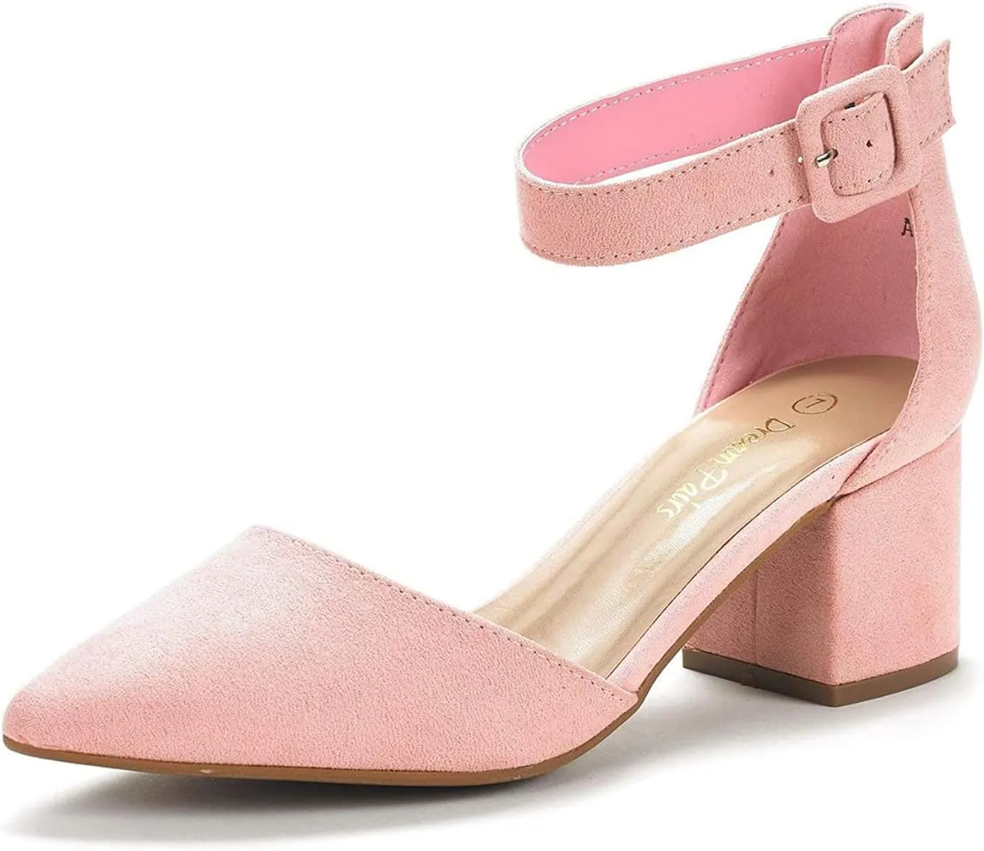 DREAM PAIRS Women's Low Heel Pump Shoes