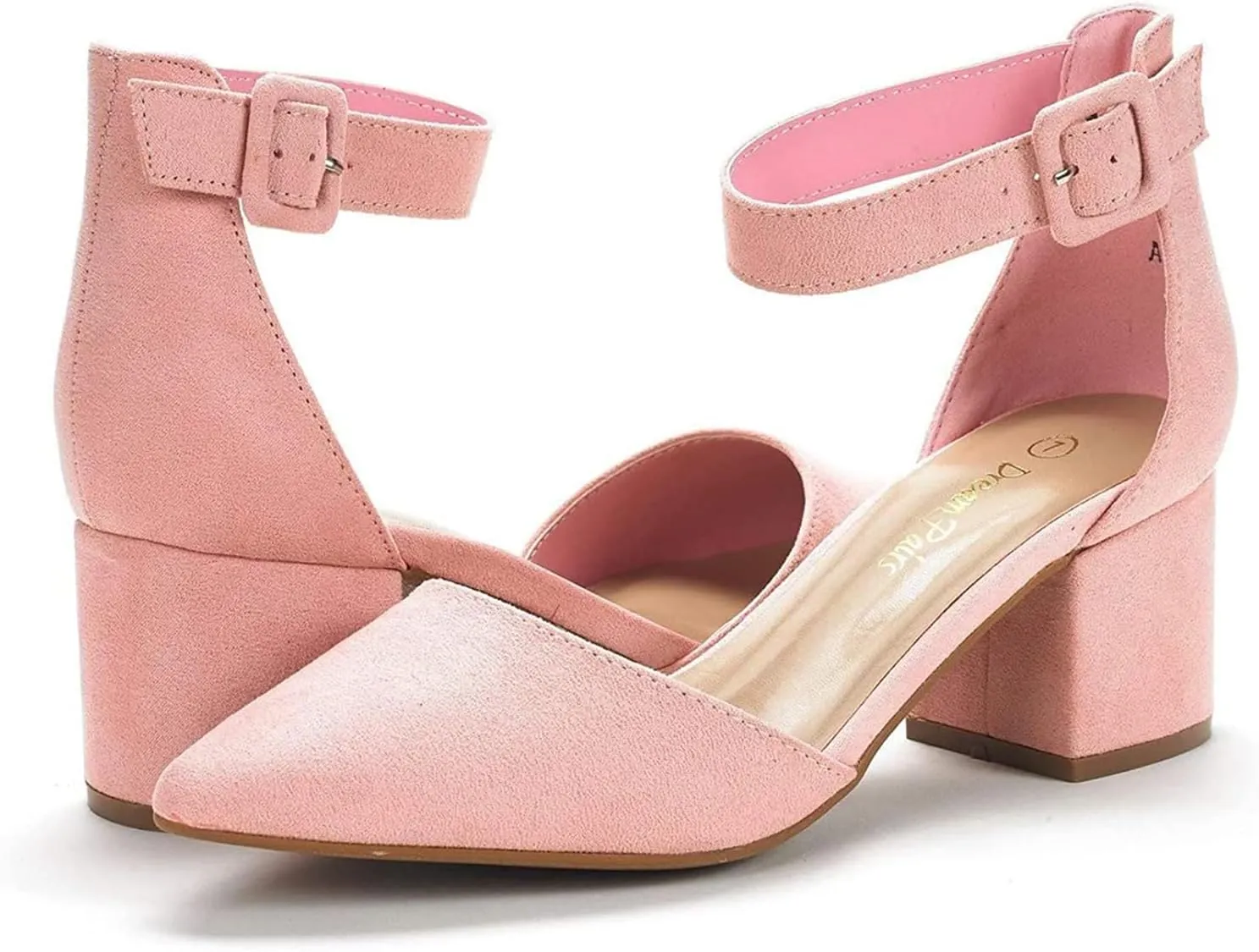 DREAM PAIRS Women's Low Heel Pump Shoes