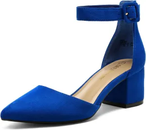 DREAM PAIRS Women's Low Heel Pump Shoes