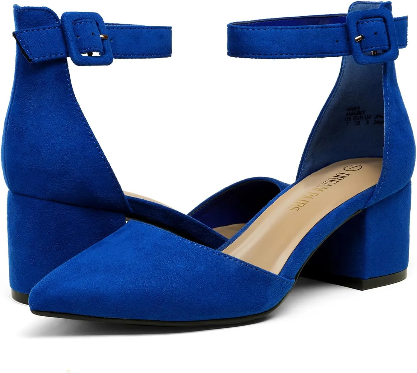 DREAM PAIRS Women's Low Heel Pump Shoes