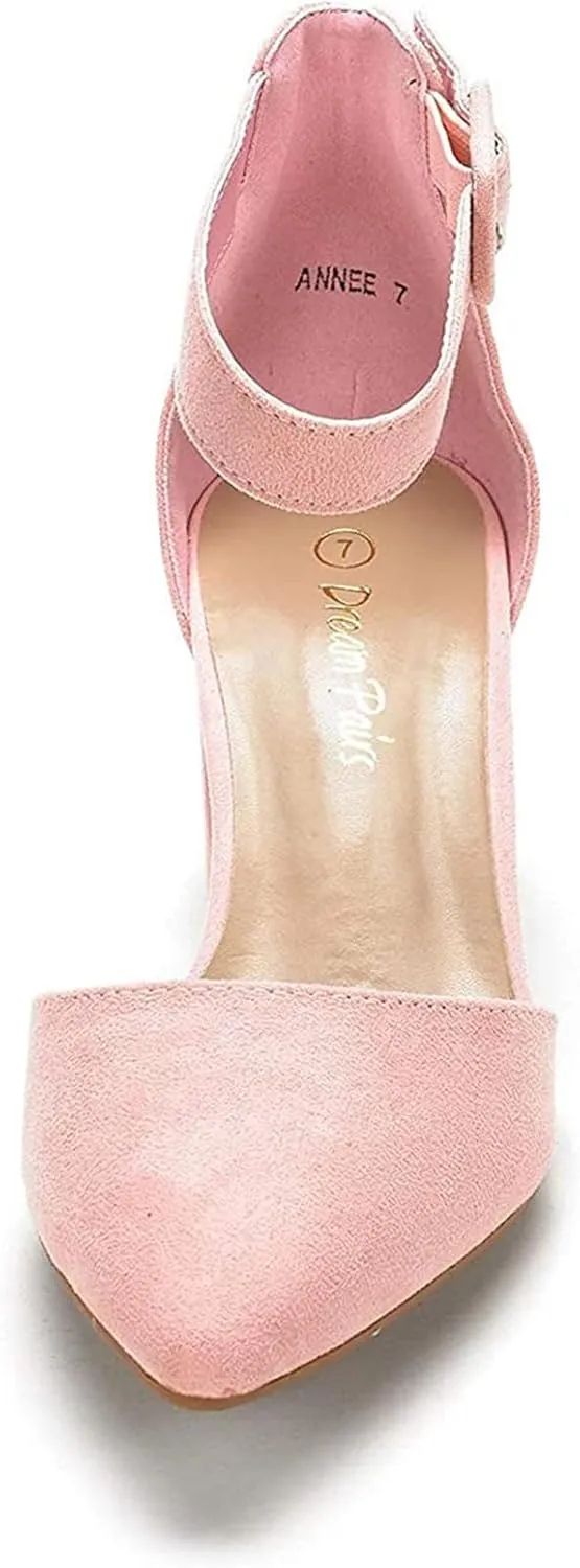 DREAM PAIRS Women's Low Heel Pump Shoes