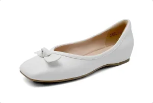 DREAM PAIRS Women's Low Wedge Dressy Flats, Comfortable Square Toe Rhinestone Wedding Shoes