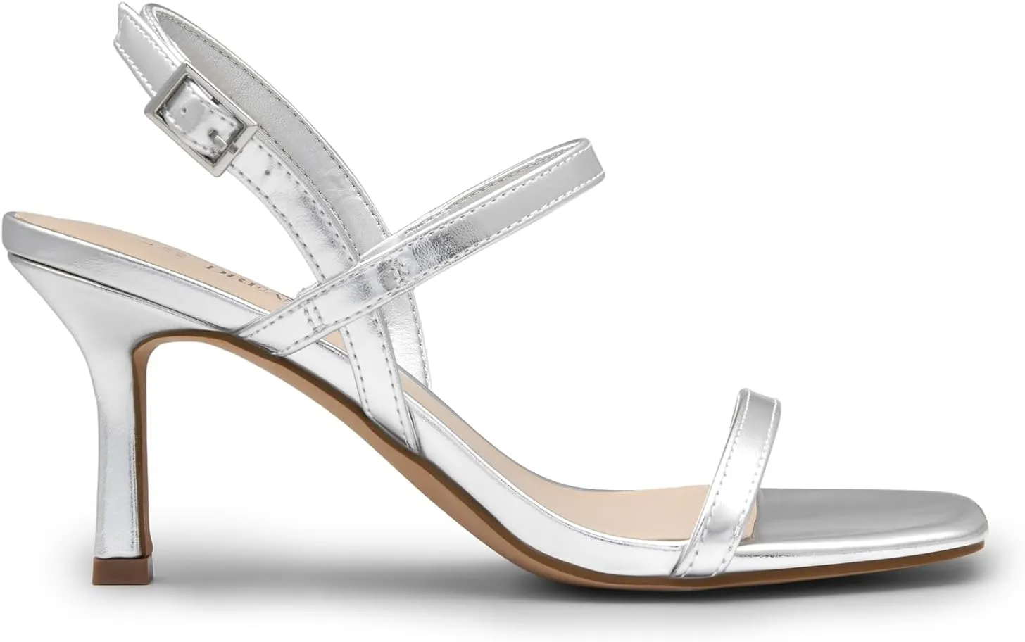 DREAM PAIRS Womens Slingback Heels Square Open Toe Strappy Sandals Ankle Strap High Heeled Dressy Shoes