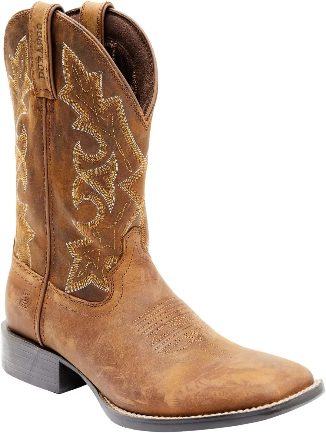 Durango Men's Boot Barn Westward Western Performance Broad Square Toe - DDB0371BB 9.5 D(M) US Brown