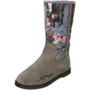 Ed Hardy Women's Bs Iceland Boot,Dark Grey-10FBS204W,7 M US