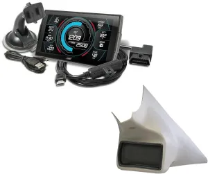 Edge Insight CTS3 Touch Screen Gauge Monitor 84130-3 & Pillar Mount 38405 patible with 2010-2018 Ram 2500/3500 Diesel 6.7 Cummins