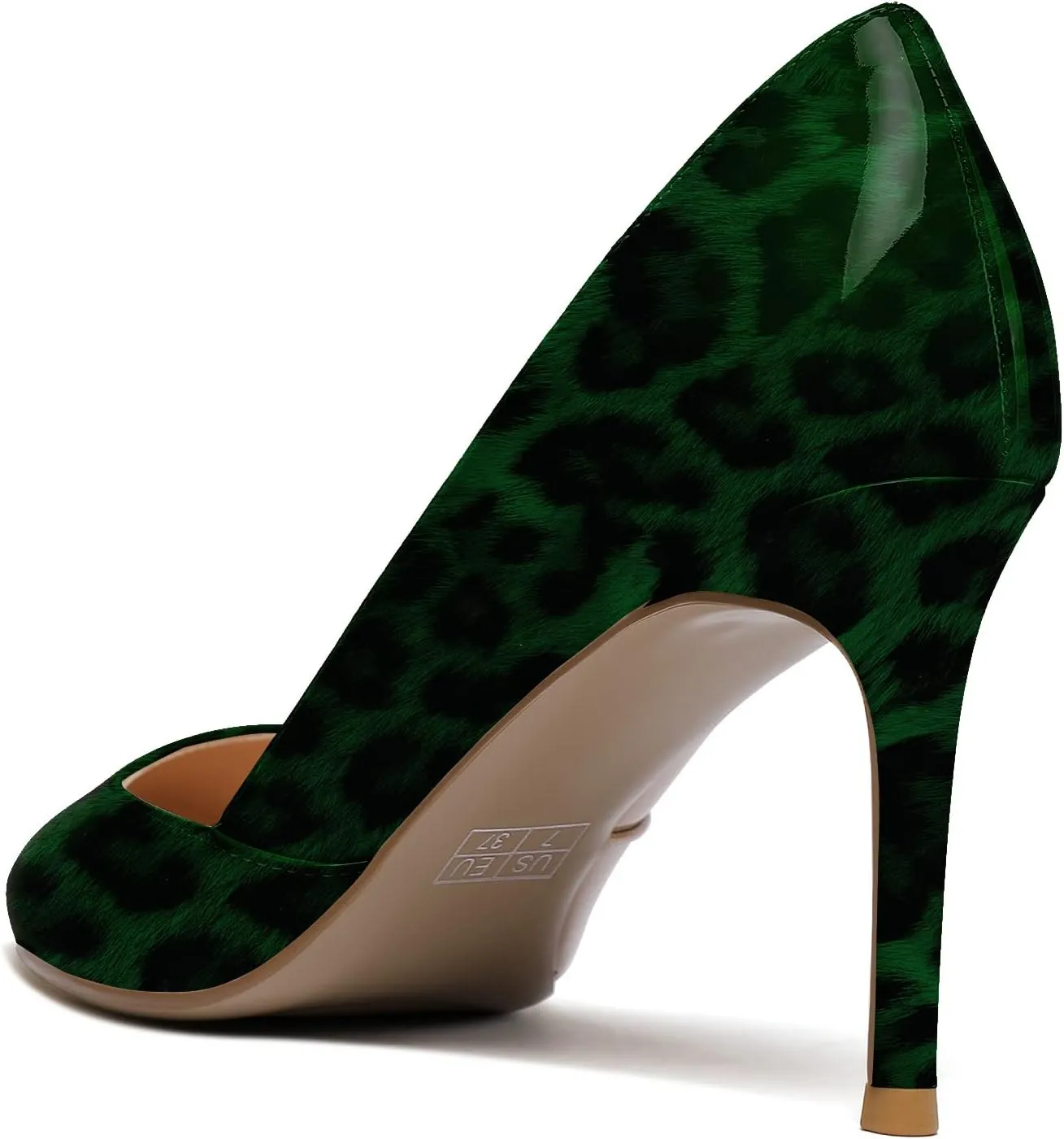 Eldof Women's Pointed Toe Cut Out D'Orsay Slip On High Heel Pumps Comfortable Stilettos 3.4 Inch Heeled Shoes for Dress Party Wedding