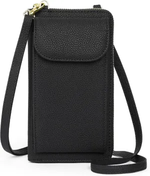 FALAN MULE Small Cell Phone Crossbody Bag Purse for Women, PU Leather Wallet Purse…