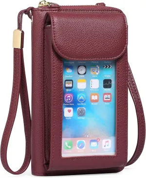 FALAN MULE Small Cell Phone Crossbody Bag Purse for Women, PU Leather Wallet Purse…