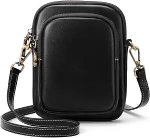 FALAN MULE Small Crossbody Bags for Women,Leather Trendy Cell Phone Bag Wallet Purses with Adjustable Strap