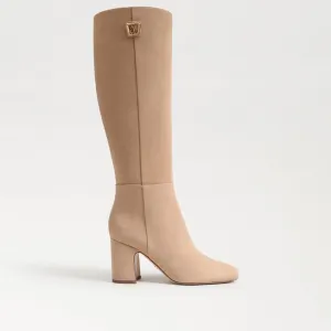 Faren Knee High Boot - Light Caramel Suede