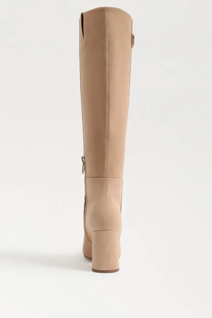 Faren Knee High Boot - Light Caramel Suede